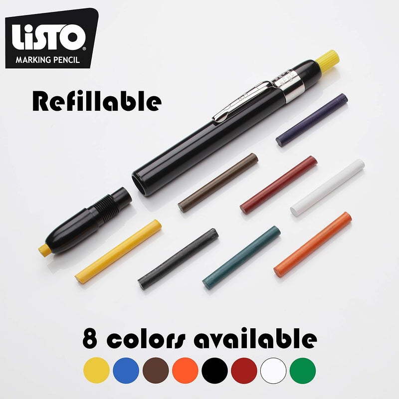 Listo 162 Marking Pencils Refill - White, Box of 72 Grease Pencils - Image 2